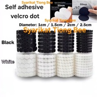Velcro dot stick/Strong Dot Velcro Tape 1cm/1.5cm/2cm/2.5cm/3cm Self Adhesive Velcro Magic Tape Hook