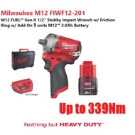 MILWAUKEE M12 FIWF12 -201C M12 Fuel 1/2" Stubby Impact Wrench