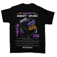 4G63T Mivec T-Shirt / Engine Motor 4 Cylinder / Unisex / Car Enthusiast / Drifting Drag JDM
