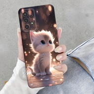 HP Samsung Galaxy A13 4G Case - Fashion Cat Case - Samsung Galaxy A13 4G Softcase - Samsung Galaxy A