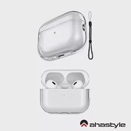 AHAStyle AirPods Pro 2代 透明保護殼 防摔保護套(附防丟掛繩) - 透明色