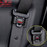 Audi Car Seat Belt Holder Stopper Carbon Fiber Texture Safety Belt Stabilizer Clip For A3 8l A1 Q5 T