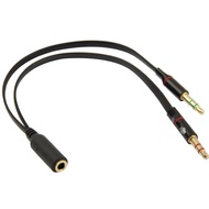Hot Selling 3.5mm jack Male to 3.5mm Female Audio Cable Adapter, Total Length: 13cm