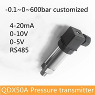 Pemancar Tekanan Hidraulik Digital 4 20ma 0-10V Pengukur Tekanan Berbeza G1/4" 12-36V 0-1bar 10bar 1