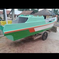 Perahu Fiber Kapal Model Selodang 6 Meter X 1,33Meter Nelayan Mancing 