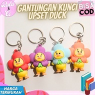 GANTUNGAN UPSET DUCK KEYCHAIN RUBBER UPSET DUCK KEYCHAIN CUTE UNIQUE CUTE DUCK UPSET KEYCHAIN