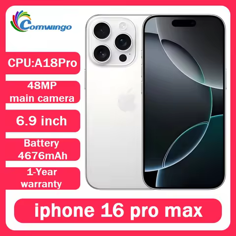 Original Apple iPhone 16 Pro Max 6.9' 5G LTPO Super Retina XDR OLED Face ID NFC A18Pro Unlocked 256G