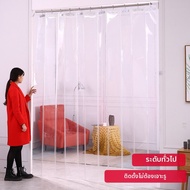 ม่านพับเลื่อน PVC ใส ไม่ต้องเจาะ