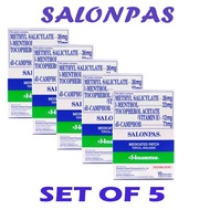 ( SET OF 5) SALONPAS Medicated Patch (10 Patches)