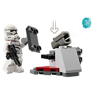 Original Lego Star Wars - Clone Trooper (Phase 2) Nougat Head Minifigure with Defensive Post 75372 n