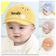 Topi Bayi Laki Laki Karakter Crocodile Bonus Nama Sendiri