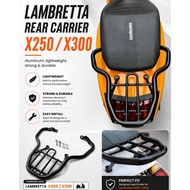 MOTORCYCLE ACCESSORIES LAMBRETTA REAR CARRIER X250/X300 PNP FOR LAMBRETTA X250/X300