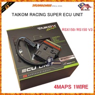 RSX150 RACING ECU CDI UNIT TAIKOM RACING PNP RSX150/RS150 V3 4MAPS 1WIRE TAIKOM ECU RACING