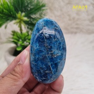 Blue Apatite Crystal Palm Stone - Blue Apatite Healing Crystal - Blue Apatite Gallet - 09
