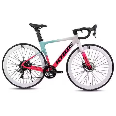KADE Aluminum Alloy 18 Speed Curved Handlebar Road Bike for Adult Men Women City Commuting Student O