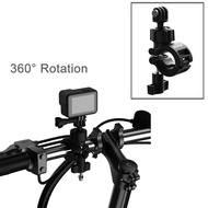 360° Rotation Holder Bicycle Motorcycle Handle Clamp For Gopro 9 Insta360 Camera 360° Adjustable Bike Motorcycle Handle Mount Holder Clamp For Gopro Hero 9 8 7 6