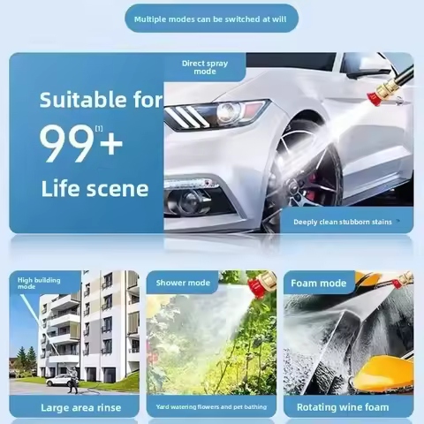 Durable Lithium Battery Cleaning Machine Wireless Car Washing Machine High Pressure Car Washing Wate