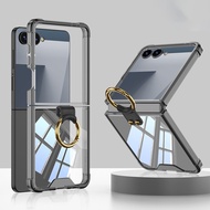 For Samsung Galaxy Flip 7 phone case Flip 7 folding screen casing ring holder airbag Flip 7 anti dro