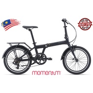 2021 MOMENTUM PAKAWAY 1 Matte Black, Folding Bike 20"