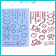 Fine Silicone Shaker Filler Mold Tiny Heart Color Strip Filler Resin Mold for Epoxy