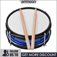 [ammoon]【Ready Stock】8 นิ้ว Snare Drum HEAD พร้อมกลองสำหรับเด็กนักเรียนของขวัญสีฟ้า