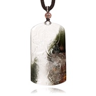 【正佳珠寶】 綠幽靈 頂級雙聚寶盆 如意觀音 44.9g 綠幽靈吊墜