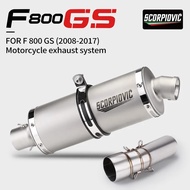 Slip on Mid link pipe For F800GS ADV F650GS F700GS F800GT F800R Motorcycle Exhaust Modified Escape M