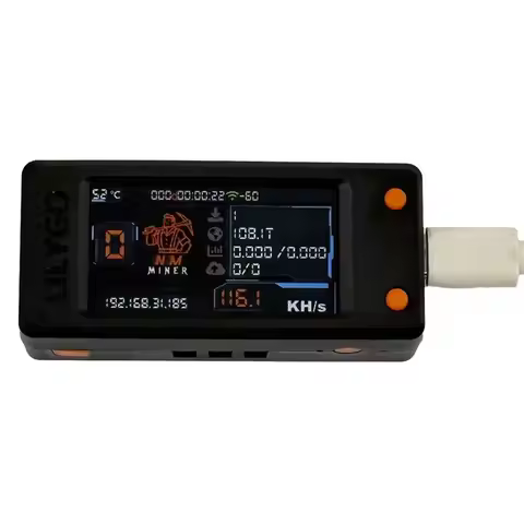 LILYGO Nerdminer Upgrade 118KH/S BTC Solo Lottery Miner With 1.91Inch Color Screen Bitcoin BTC Miner