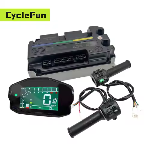 Votol EM100 GTR Controller Rated 80A Boost 150A with DKD Display and T08 Throttle For Mid Drive Moto