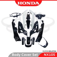 HONDA 100% Original BSH NX105 Full Body Cover Set Coverset BodySet NX 105 - Black BG