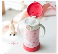 Richell 兒童保溫杯 粉色