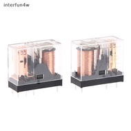 interfun4w 1Pc G2R-1 G2R-1-E DC12V DC24V Solder Terminals 5/8Pin 10A 250VAC Miniature Low-Power Rela