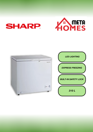 Sharp 310L Dual Switch Setting With LED Lighting Chest Freezer SJ-C318