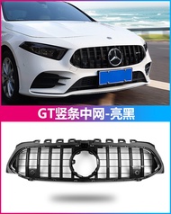 ชิ้นส่วนตกแต่งรถยนต์ AMG Style Front Lip Kit สำหรับ Mercedes A-Class A200L A180L A35L ป้ายตกแต่งรถยน