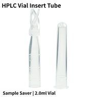 Lab HPLC Vial Insert Tube 2ml Low Volume Sample Saver 100pcs