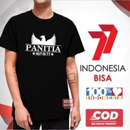 KAOS DISTRO ATASAN 17 HUT RI 17 AGUSTUS MERDEKA - Hitam, M