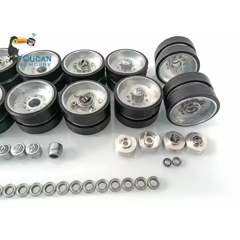 Heng Long RC Metal Road Wheels Spare Part For 1/16 Scale USA M1A2 Abrams RC Tank 3918 Model Toys TH2