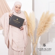 Naurakasih Telekung Bella Cotton Sulam Kain Sejuk dan Selesa Free Exclusive Box Hantaran
