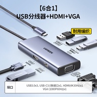 เคสสติกเกอร์คอมพิวเตอร์ Green Union Docking Station Type-C Expansion HDMI Display Converter USB Spli