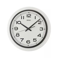 [Powermatic] Seiko QXA813 QXA813W White Wooden Case Quiet Sweep Silent Analog Wall Clock
