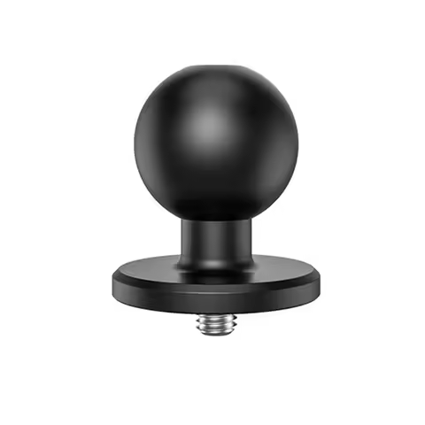 Metal 25mm / 1 inch Ball Mount to 1/4 Camera Screw Adapter for All Industry Standard 1 inch / 25mm m