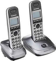 Panasonic KX-TG2512CXM Digital Cordless Phone, Metallic Gray