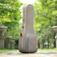 Beg ukulele tebal daripada kain kapas-linen 23 26 inci beg galas tebal untuk ukulele Beg ukulele ber