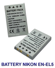 (แพ็คคู่ 2 ชิ้น) EN-EL5 \ ENEL5 Camera Battery for Nikon แบตเตอรี่กล้องนิคอน รหัสแบต EN-EL5 \ ENEL5