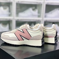 TAGI Clearance Sales New Balance 327 White Pink Haze Sport Durable Unisex Running Shoes Sneakers For Men Women WS327LR MZ8I
