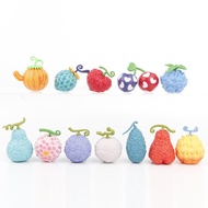 12Pcs/Set 5-6cm Anime One Piece Transparent Devil Fruit Figuer Ace Flame Flame Luffy Gum Gum Fruit C
