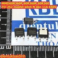 3pcs MMD60R360P 60R360P 60R360 TO-252 N-channel mosfet paste 11A 650V kde3681