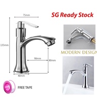 [✅SG Ready stock ] handwash tap , hand wash basin tap  , Faucet kitchen tap , toilet bathroom tap , sink