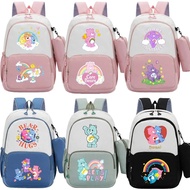 Care Bears backpack two-piece set stationery storage large capacity multi compartment printed backpa