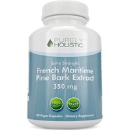 Purely Holistic Pine Bark Extract 350mg 180 Vegan Capsules 95% Proanthocyanidins - French Maritime P